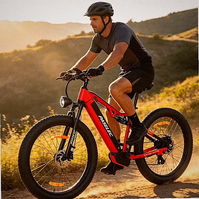 27.5" Electric Mountain Bicycle 1300W Peak 48V 15.6Ah E-Bike All-Terrain 8-Speed
